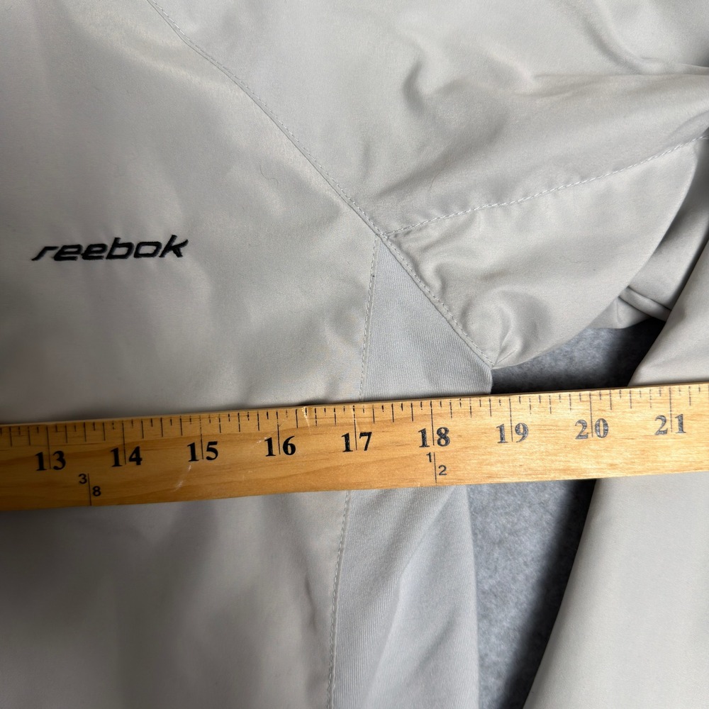 VTG Reebok Lightweight Track Jacket Full Zip Mock Neck Athletic Sportswear S - Picture 4 of 10